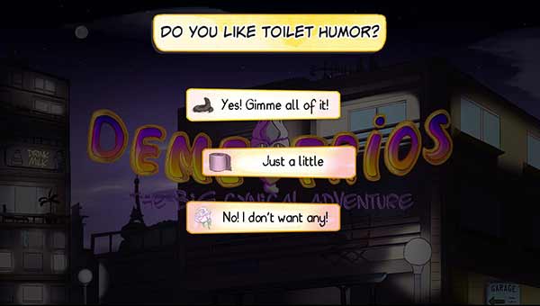 Demetrios toilet humor option