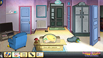 The inventory at the bottom of the screen